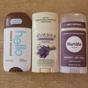 Natural Deodorant Bundle (3) NWTO